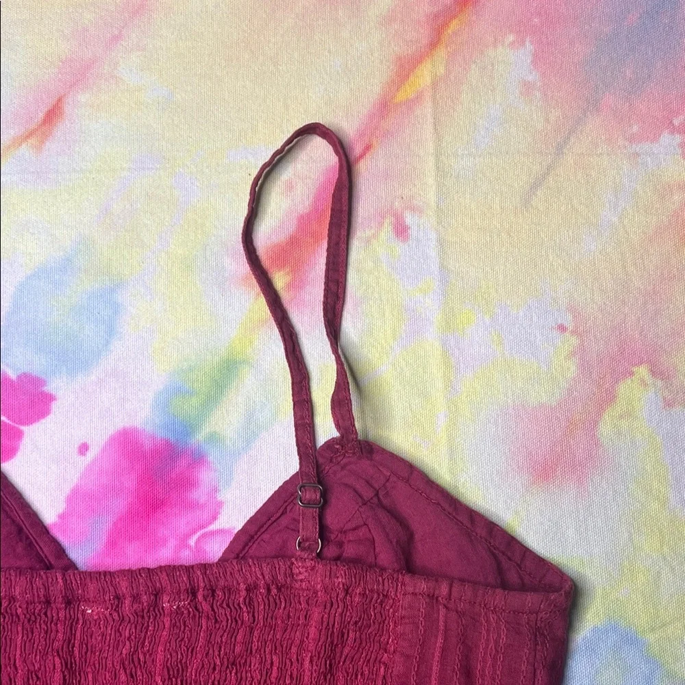 🌸 Free People Burgundy Red ish Crop Top • Lace Dreams 💖✨ - Picture 7 of 10